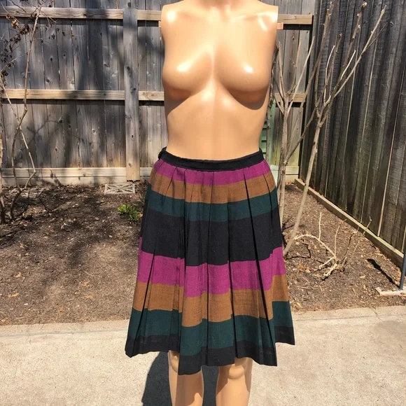 Perfect Autumn Vintage pleated skirt - Picture 11 of 12